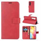For Xiaomi Mi Note 10 Lite Retro Calf Pattern Buckle Horizontal Flip Leather Case with Holder & Card Slots & Wallet(Red) - 1