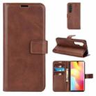 For Xiaomi Mi Note 10 Lite Retro Calf Pattern Buckle Horizontal Flip Leather Case with Holder & Card Slots & Wallet(Dark Brown) - 1