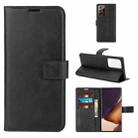 For Samsung Galaxy Note20 Ultra Retro Calf Pattern Buckle Horizontal Flip Leather Case with Holder & Card Slots & Wallet(Black) - 1