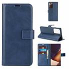 For Samsung Galaxy Note20 Ultra Retro Calf Pattern Buckle Horizontal Flip Leather Case with Holder & Card Slots & Wallet(Blue) - 1