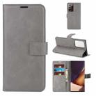 For Samsung Galaxy Note20 Ultra Retro Calf Pattern Buckle Horizontal Flip Leather Case with Holder & Card Slots & Wallet(Gray) - 1