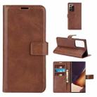 For Samsung Galaxy Note20 Ultra Retro Calf Pattern Buckle Horizontal Flip Leather Case with Holder & Card Slots & Wallet(Dark Brown) - 1