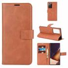 For Samsung Galaxy Note20 Ultra Retro Calf Pattern Buckle Horizontal Flip Leather Case with Holder & Card Slots & Wallet(Light Brown) - 1