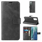 For Samsung Galaxy Note20 Retro Calf Pattern Buckle Horizontal Flip Leather Case with Holder & Card Slots & Wallet(Black) - 1