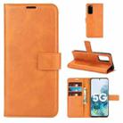 For Samsung Galaxy S20 FE Retro Calf Pattern Buckle Horizontal Flip Leather Case with Holder & Card Slots & Wallet(Yellow) - 1