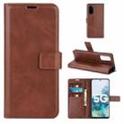 For Samsung Galaxy S20 FE Retro Calf Pattern Buckle Horizontal Flip Leather Case with Holder & Card Slots & Wallet(Dark Brown) - 1