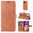 For Samsung Galaxy M31s Retro Calf Pattern Buckle Horizontal Flip Leather Case with Holder & Card Slots & Wallet(Light Brown) - 1