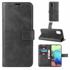 For Samsung Galaxy A71 5G Retro Calf Pattern Buckle Horizontal Flip Leather Case with Holder & Card Slots & Wallet(Black) - 1