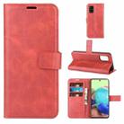 For Samsung Galaxy A71 5G Retro Calf Pattern Buckle Horizontal Flip Leather Case with Holder & Card Slots & Wallet(Red) - 1