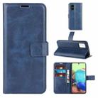 For Samsung Galaxy A71 5G Retro Calf Pattern Buckle Horizontal Flip Leather Case with Holder & Card Slots & Wallet(Blue) - 1