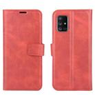 For Samsung Galaxy A51 5G Retro Calf Pattern Buckle Horizontal Flip Leather Case with Holder & Card Slots & Wallet(Red) - 2
