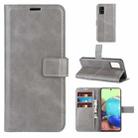 For Samsung Galaxy A51 5G Retro Calf Pattern Buckle Horizontal Flip Leather Case with Holder & Card Slots & Wallet(Gray) - 1