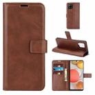 For Samsung Galaxy A42 5G Retro Calf Pattern Buckle Horizontal Flip Leather Case with Holder & Card Slots & Wallet(Dark Brown) - 1