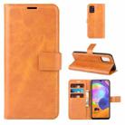For Samsung Galaxy A31 Retro Calf Pattern Buckle Horizontal Flip Leather Case with Holder & Card Slots & Wallet(Yellow) - 1