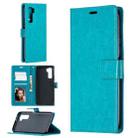 For Huawei P40 Lite 5G Crazy Horse Texture Horizontal Flip Leather Case with Holder & Card Slots & Wallet & Photo Frame(Blue) - 1