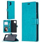 For Samsung Galaxy A42 5G Crazy Horse Texture Horizontal Flip Leather Case with Holder & Card Slots & Wallet & Photo Frame(Blue) - 1