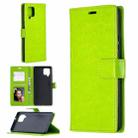 For Samsung Galaxy A42 5G Crazy Horse Texture Horizontal Flip Leather Case with Holder & Card Slots & Wallet & Photo Frame(Green) - 1