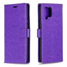For Huawei Y5p Crazy Horse Texture Horizontal Flip Leather Case with Holder & Card Slots & Wallet & Photo Frame(Purple) - 1