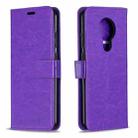 For Nokia 5.3 Crazy Horse Texture Horizontal Flip Leather Case with Holder & Card Slots & Wallet & Photo Frame(Purple) - 1