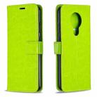 For Nokia 5.3 Crazy Horse Texture Horizontal Flip Leather Case with Holder & Card Slots & Wallet & Photo Frame(Green) - 1