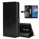 For Nokia C3 R64 Texture Single Horizontal Flip Protective Case with Holder & Card Slots & Wallet& Photo Frame(Black) - 1