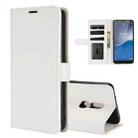 For Nokia C3 R64 Texture Single Horizontal Flip Protective Case with Holder & Card Slots & Wallet& Photo Frame(White) - 1