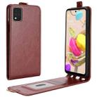 For LG K42 R64 Texture Single Vertical Flip Leather Protective Case with Card Slots & Photo Frame(Brown) - 1