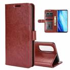 For OPPO Reno 4 Pro 4G R64 Texture Single Horizontal Flip Protective Case with Holder & Card Slots & Wallet& Photo Frame(Brown) - 1