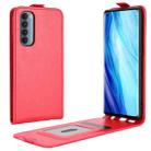 For OPPO Reno4 Pro 4G R64 Texture Single Vertical Flip Leather Protective Case with Card Slots & Photo Frame(Red) - 1