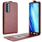 For OPPO Reno4 Pro 4G R64 Texture Single Vertical Flip Leather Protective Case with Card Slots & Photo Frame(Brown) - 1