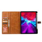 Calf Texture Double Fold Clasp Horizontal Flip Leather Case with Photo Frame & Holder & Card Slots & Wallet For iPad Air 2022 / 2020 10.9(Red) - 5