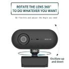 C7 1080PHD Autofocus 360-Degrees Rotation Lens Live Broadcast USB Driver-free WebCamera with Mic - 5