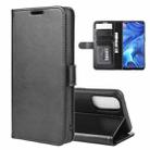 For OPPO Reno4 4G R64 Texture Single Horizontal Flip Protective Case with Holder & Card Slots & Wallet& Photo Frame(Black) - 1