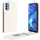 For OPPO Reno4 4G R64 Texture Single Vertical Flip Leather Protective Case with Card Slots & Photo Frame(White) - 1
