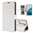 For Samsung Galaxy S21 5G R64 Texture Single Horizontal Flip Protective Case with Holder & Card Slots & Wallet& Photo Frame(White) - 1