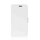 For Huawei Mate 40 Pro R64 Texture Single Horizontal Flip Protective Case with Holder & Card Slots & Wallet& Photo Frame(White) - 2