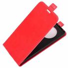 For Huawei Mate 40 Pro R64 Texture Single Vertical Flip Leather Protective Case with Card Slots & Photo Frame(Red) - 3