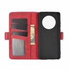 For Huawei Mate 40 Pro Dual-side Magnetic Buckle Horizontal Flip Leather Case with Holder & Card Slots & Wallet(Red) - 4