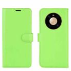For Huawei Mate 40 Pro Litchi Texture Horizontal Flip Protective Case with Holder & Card Slots & Wallet(Green) - 2