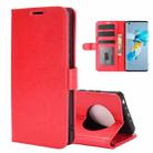 For Huawei Mate 40 R64 Texture Single Horizontal Flip Protective Case with Holder & Card Slots & Wallet& Photo Frame(Red) - 1