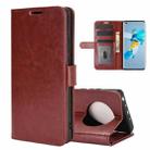 For Huawei Mate 40 R64 Texture Single Horizontal Flip Protective Case with Holder & Card Slots & Wallet& Photo Frame(Brown) - 1