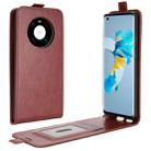 For Huawei Mate 40 R64 Texture Single Vertical Flip Leather Protective Case with Card Slots & Photo Frame(Brown) - 1