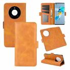 For Huawei Mate 40 Dual-side Magnetic Buckle Horizontal Flip Leather Case with Holder & Card Slots & Wallet(Yellow) - 1