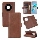 For Huawei Mate 40 Dual-side Magnetic Buckle Horizontal Flip Leather Case with Holder & Card Slots & Wallet(Brown) - 1