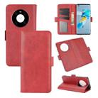 For Huawei Mate 40 Dual-side Magnetic Buckle Horizontal Flip Leather Case with Holder & Card Slots & Wallet(Red) - 1