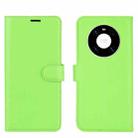 For Huawei Mate 40 Litchi Texture Horizontal Flip Protective Case with Holder & Card Slots & Wallet(Green) - 2