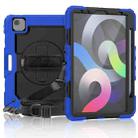 For iPad Air 2022 / 2020 10.9 Shockproof Black Silica Gel + Colorful PC Protective Case(Blue) - 1