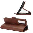 For VIVO V20SE Dual-side Magnetic Buckle Horizontal Flip Leather Case with Holder & Card Slots & Wallet(Brown) - 5