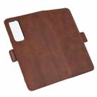 For VIVO V20SE Dual-side Magnetic Buckle Horizontal Flip Leather Case with Holder & Card Slots & Wallet(Brown) - 6