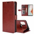 For OnePlus Nord N100 R64 Texture Single Horizontal Flip Protective Case with Holder & Card Slots & Wallet& Photo Frame(Brown) - 1